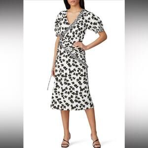 Love Whit Whitney Port floral print midi wrap dress, XS